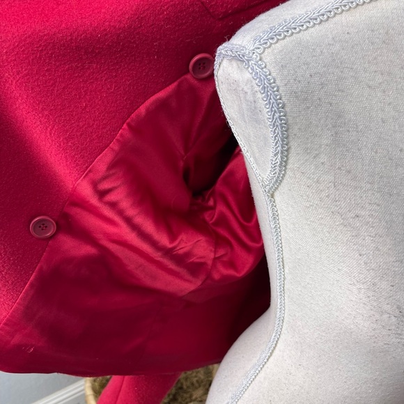 Theory Clay Red Double Breasted wool Blend Thick Short Peacoat - Picture 5 of 9